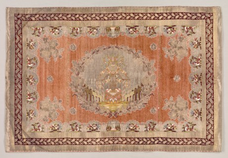 Embroidered Table Cover, early 19th century. Creator: Unknown.