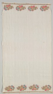 Embroidered Towel (Peshkir), 19th century. Creator: Unknown.