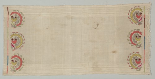 Embroidered Towel, 19th century. Creator: Unknown.