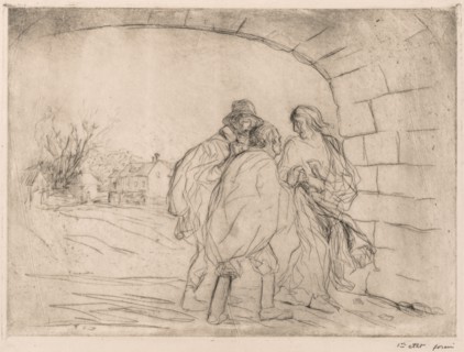 Encounter Under the Vault. Creator: Jean Louis Forain (French, 1852-1931).
