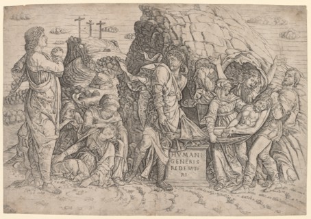 Entombment, c. 1509. Creator: Giovanni Antonio da Brescia (Italian, 1450-1530).