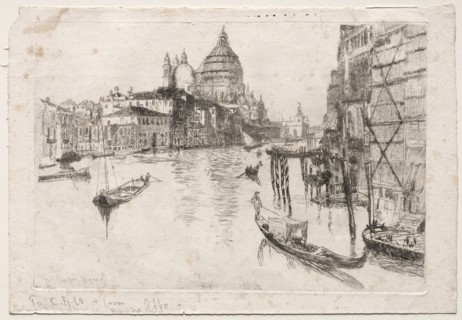 Entrance to Grand Canal, 1880. Creator: Otto H. Bacher (American, 1856-1909).