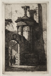 Entrance to the French Capuchin Convent at Athens, 1854. Creator: Charles Meryon (French, 1821-1868).