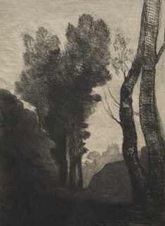 Environs of Rome, 1866. Creator: Jean Baptiste Camille Corot (French, 1796-1875); Cadart and Luquet.