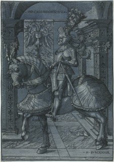 Equestrian Portrait of the Emperor Maximilian, 1508. Creator: Hans Burgkmair (German, 1473-1531).