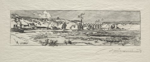 Etang dIssy les Moulineaux. Creator: Auguste Louis Lepère (French, 1849-1918).