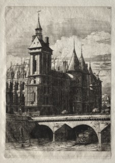 Etchings of Paris: The Clock Tower, 1852. Creator: Charles Meryon (French, 1821-1868).