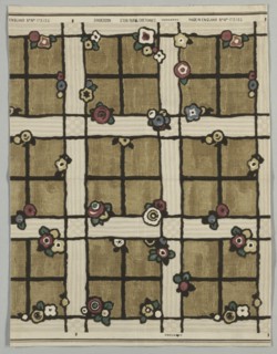Eton Rural Cretonne (No. 172135), late 19th century. Creator: Unknown.