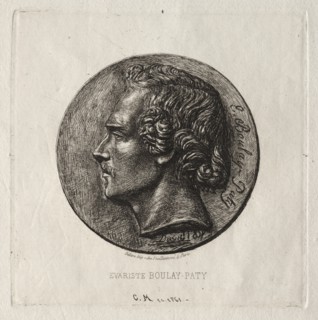 Evariste Boulay-Paty; a Poet, 1861. Creator: Charles Meryon (French, 1821-1868).