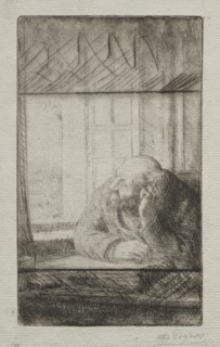 Evening at the Window. Creator: Alphonse Legros (French, 1837-1911).