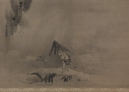 Evening Shower, 17th century. Creator: Kano Tan?y? (Japanese, 1602-1674).