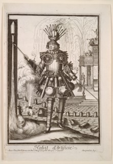 Fanciful Costumes: Costume of the Fireworks Maker, c. 1690. Creator: Nicolas de Larmessin II (French, 1638-1694).