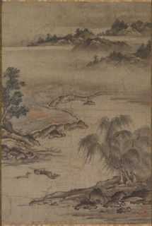 Farming and Herding Buffalo in Summer, mid- to late 1500s. Creator: Kan? J?shin (Hideyori) (Japanese, active c. 1540).