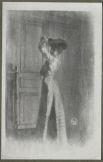 Fashionable Woman, c. 1900. Creator: Maurice Louis Henri Newmont (French, 1868-1930).