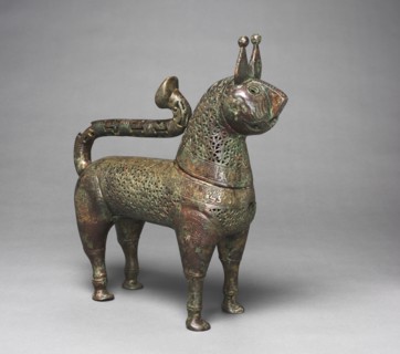 Feline incense burner, 1100s. Creator: Unknown.