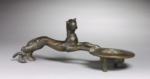 Feline-Handled Incense Burner, c. 100. Creator: Unknown.