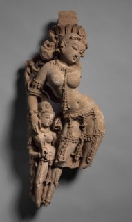 Female Tree Deity with Attendant, c. 973. Creator: Unknown.