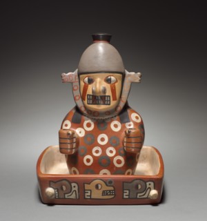 Figure in a Litter, 500-900. Creator: Unknown.