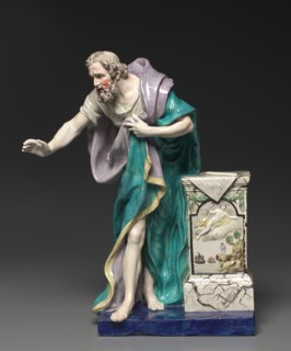 Figure of Demosthenes, c. 1800. Creator: Enoch Wood (British, 1759-1840).