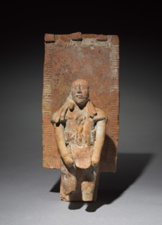 Figurine with Back Rack, 300-900. Creator: Unknown.