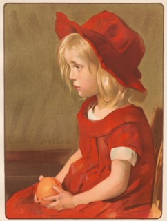 Fillette à lOrange, 1899. Creator: Louise Breslau (Swiss, 1856-1927); Imprimerie Champenois.