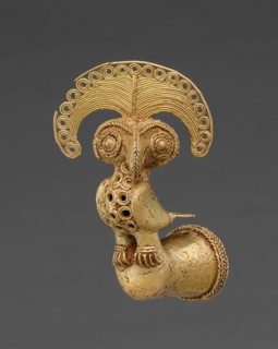 Finial with Bird (Harpy Eagle with Royal Flycatcher Crest?), 400-1000. Creator: Unknown.
