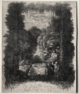 First Frontispiece for Fables and Fairy-Tales by Thierry-Faletans, 1868. Creator: Rodolphe Bresdin (French, 1822-1885).