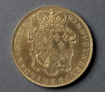 Five Guineas (reverse), 1731. Creator: Unknown.