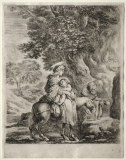 Flight into Egypt. Creator: Stefano Della Bella (Italian, 1610-1664).