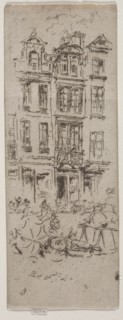 Flower Market, Brussels. Creator: James McNeill Whistler (American, 1834-1903).