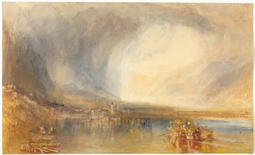 Flüelen, from the Lake of Lucerne, 1845. Creator: Joseph Mallord William Turner (British, 1775-1851).