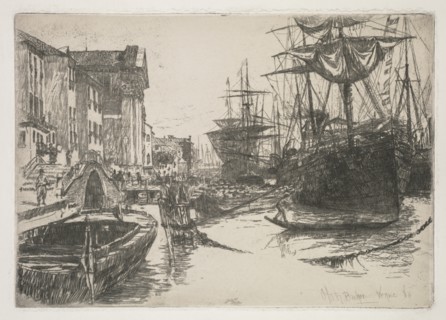 Fondamenta della Zattere, 1880. Creator: Otto H. Bacher (American, 1856-1909).