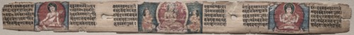 Folio 348 from a Gandavyuha-sutra (Scripture of the Supreme Array)..., 1000-1100s. Creator: Unknown.