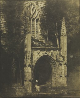 Fountain of Notre-Dame at Saint-Brieuc, Brittany, c. 1853. Creator: Louis-Rémy Robert (French, 1811-1882).
