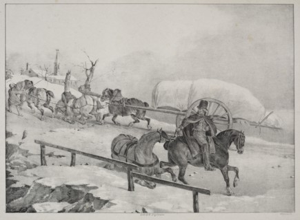 Four Diverse Subjects: Wagon climbing a Hill. Creator: Théodore Géricault (French, 1791-1824).