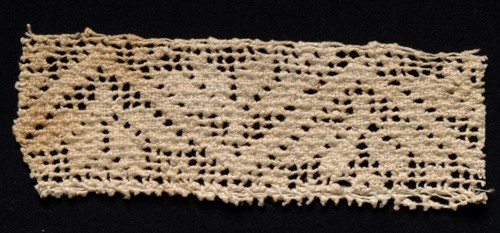Fragment of a Band with Geometric Motif, 17th-18th century. Creator: Unknown.