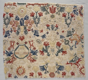 Fragment of a Bed Curtain, 1700s. Creator: Unknown.
