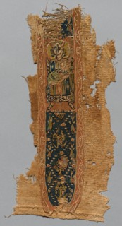 Fragment of a Clavus from a Tunic, 700s - 800s. Creator: Unknown.