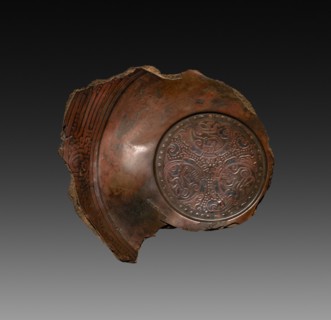 Fragment of a Lacquer Tray, 9 AD. Creator: Unknown.