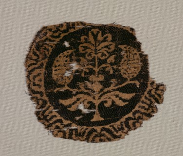 Fragment of a Segmentum with Palmette Tree, 700s. Creator: Unknown.