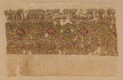 Fragment of a Tiraz-Style Textile, 1130 - 1149. Creator: Unknown.