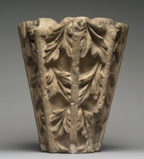 Fragment of Gothic Stone Crocket, 1200s - 1300s. Creator: Unknown.