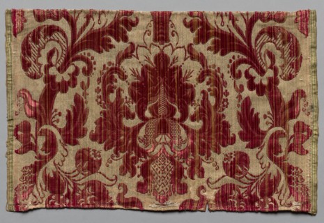 Fragment of Velvet Brocade, late 1600s or early 1700s. Creator: Unknown.