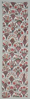 Fragment of Woodblock Printed Cotton, c. 1775. Creator: Unknown.