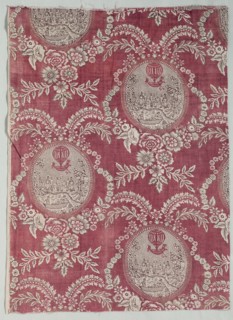 Fragment of Woodblock Printed Cotton, c. 1785. Creator: Unknown.