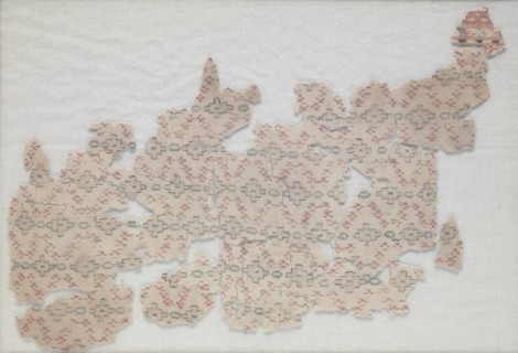 Fragment with diamond pattern, 800s. Creator: Unknown.