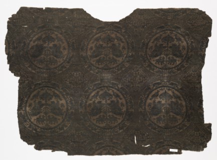 Fragment with lions and griffins in combat, 1459-1669. Creator: Unknown.