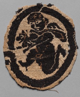 Fragment with Running Figure, 500s. Creator: Unknown.