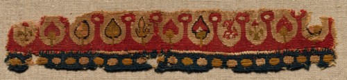 Fragment, Neck Band of a Tunic, 400s - 600s. Creator: Unknown.