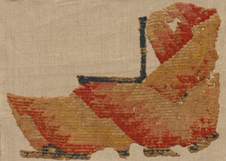 Fragment, Probably an Ornament from a Large Curtain, late 400s. Creator: Unknown.
